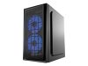 GEMBIRD CCC-FORNAX-950B Gaming design PC case 3 x 12 cm fans blue