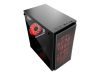 GEMBIRD CCC-FORNAX-950R Gaming design PC case 3 x 12 cm fans red