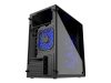 GEMBIRD CCC-FORNAX-960B Gaming design PC case 3 x 12 cm fans blue