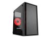 GEMBIRD CCC-FORNAX-960R Gaming design PC case 3 x 12 cm fans red