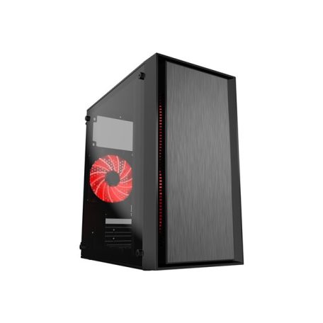 GEMBIRD CCC-FORNAX-960R Gaming design PC case 3 x 12 cm fans red