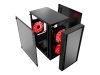 GEMBIRD CCC-FORNAX-960R Gaming design PC case 3 x 12 cm fans red