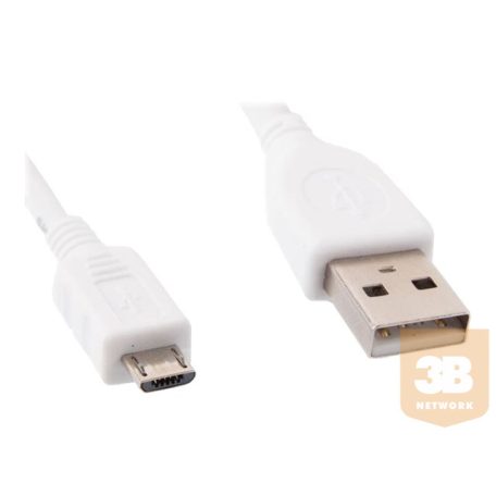 GEMBIRD CCP-MUSB2-AMBM-W-1M Gembird micro USB 2.0 cable AM-MBM5P 1m, white
