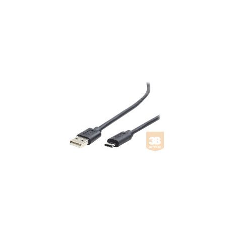 GEMBIRD CCP-USB2-AMCM-1M Gembird USB 2.0 cable to type-C (AM/CM), 1m, black