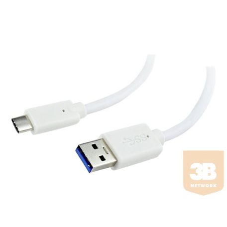 GEMBIRD CCP-USB3-AMCM-1M-W Gembird USB 3.0 cable to type-C (AM/CM), 1m