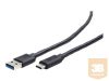 GEMBIRD CCP-USB3-AMCM-1M Gembird USB 3.0 cable to type-C (AM/CM), 1m, black