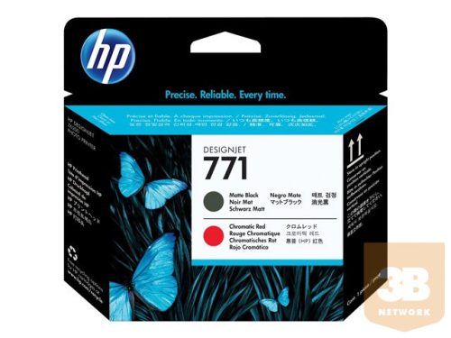 HP 771 original printhead CE017A matte black and chromatic red standard capacity 1-pack