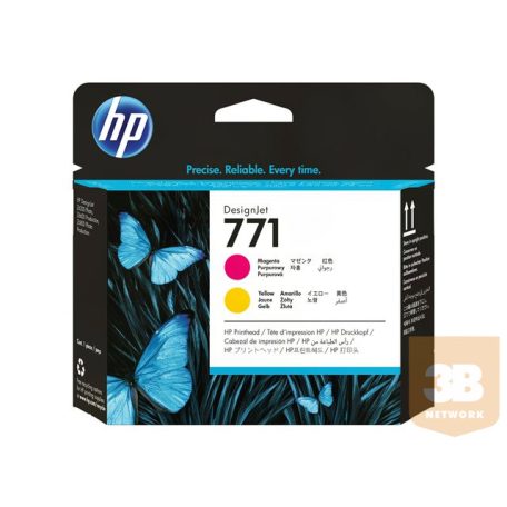 HP 771 original printhead CE018A magenta and yellow