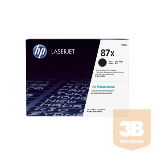 HP Toner (87X) CF287X fekete 18000/oldal