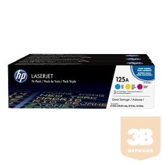   HP Toner 125A CLJ CP1215/CP1515 kék/piros/sárga 3-as csomag 1400/oldal