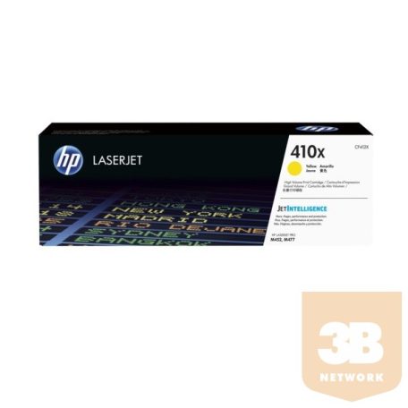 HP Toner (410X) CF412X sárga 5000/oldal