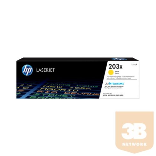 HP Toner (203X) CF542X sárga 2500/oldal