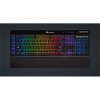 CORSAIR Vezeték Nélküli Billentyűzet Gaming, K57 RGB WIRELESS, 6 programozható billentyű, Csuklótámasz, US, fekete