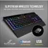 CORSAIR Vezeték Nélküli Billentyűzet Gaming, K57 RGB WIRELESS, 6 programozható billentyű, Csuklótámasz, US, fekete