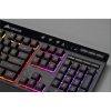 CORSAIR Vezeték Nélküli Billentyűzet Gaming, K57 RGB WIRELESS, 6 programozható billentyű, Csuklótámasz, US, fekete