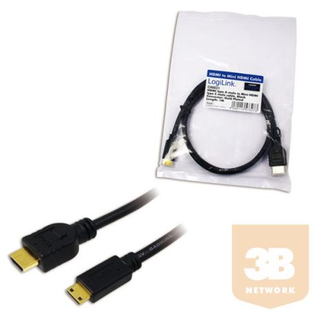 KAB LogiLink CH0021 HDMI - miniHDMI átalakító kábel - 1m