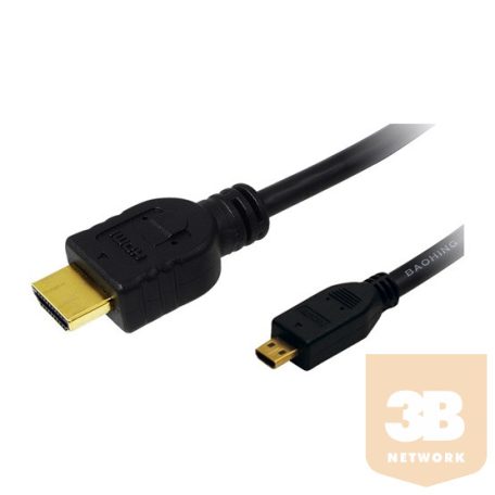 KAB LogiLink CH0031 HDMI-A - microHDMI-D kábel - 1,5m