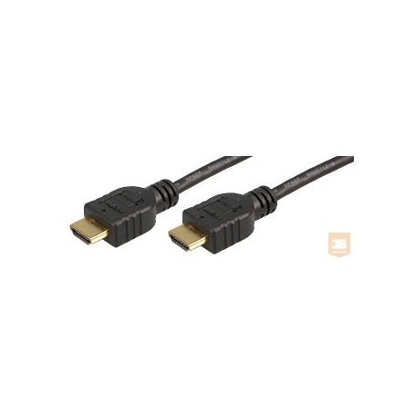 Logilink HDMI kábel --> HDMI 1.4 kábel, arany, 1.5 m.