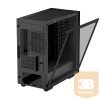 DeepCool Számítógépház - CH370 (fekete, ablakos, 1x12cm ventilátor, Mini-ITX / Mico-ATX / ATX / E-ATX, 2xUSB3.0)