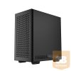 DeepCool Számítógépház - CH370 (fekete, ablakos, 1x12cm ventilátor, Mini-ITX / Mico-ATX / ATX / E-ATX, 2xUSB3.0)