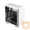 DeepCool Számítógépház - CH510 WH (fekete, ablakos, 1x12cm ventilátor, Mini-ITX / Mico-ATX / ATX / E-ATX, 2xUSB3.0)