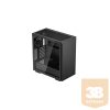 DeepCool Számítógépház - CH510 (fekete, ablakos, 1x12cm ventilátor, Mini-ITX / Mico-ATX / ATX / E-ATX, 2xUSB3.0)