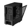 DeepCool Számítógépház - CH560 DIGITAL (fekete, ablakos, 1x12cm ventilátor, Mini-ITX / Mico-ATX / ATX / E-ATX, 2xUSB3.0)