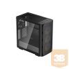 DeepCool Számítógépház - CK560  (fekete, ablakos, 3x12cm ventilátor, Mini-ITX / Mico-ATX / ATX / E-ATX, 2xUSB3.0, USB-C)