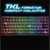 Spirit of Gamer Semi-mechanikus Billentyűzet - ELITE K70 (TKL, 85 gomb,, RGB LED,USB, anti-ghost, fekete, magyar)