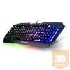 Spirit of Gamer Billentyűzet - PRO-K5 (105 gomb, Fém felső rész, RGB LED, USB, 19 anti-ghost, fekete, magyar)