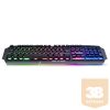 Spirit of Gamer Billentyűzet - PRO-K5 (105 gomb, Fém felső rész, RGB LED, USB, 19 anti-ghost, fekete, magyar)