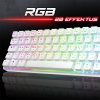 Spirit of Gamer Billentyűzet Mechanikus - XPERT K200  (TKL, SOG red, RGB LED,USB, anti-ghosting, fehér, magyar)