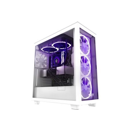 NZXT PC case H7 Flow RGB midi tower white