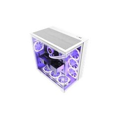 NZXT PC case H9 Flow Midi tower window white