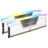 CORSAIR Memória VENGEANCE RGB DDR5 32GB 5600MHz C40 (Kit of 2), fehér