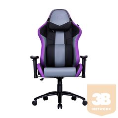GCN Cooler Master Caliber R3 gaming szék - Fekete/lila