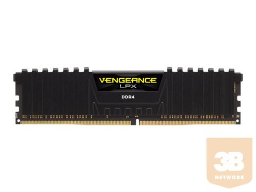 CORSAIR 16GB DDR4 3000MHz 288 DIMM unbuffered 16-20-20-38 Vengeance LPX Black Heat Spreader 1.35V XMP2.0