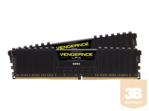 CORSAIR Vengeance LPX DDR4 16GB Kit 2x8GB 3000MHz 1.35V XMP2.0 Black Skylake