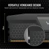 CORSAIR VENGEANCE 16GB 2x8GB DDR5 5200MT/s DIMM Unbuffered 40-40-40-77 1Gbx16 Std PMIC XMP 3.0 Black Heatspreader PCB 1.25V