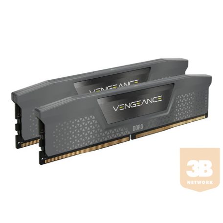 CORSAIR VENGEANCE 32GB 2x16GB DDR5 5600MT/s DIMM Unbuffered 36-36-36-76 Std PMIC AMD EXPO Cool Grey Heatspreader Black PCB 1.25V