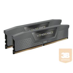   CORSAIR VENGEANCE 64GB 2x32GB DDR5 5200MT/s DIMM Unbuffered 40-40-40-77 Std PMIC AMD EXPO Cool Grey Heatspreader Black PCB 1.25V