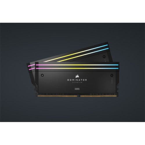 CORSAIR Memória DOMINATOR TITANIUM RGB DDR5 32GB 4800MHz CL30, INTEL (Kit of 2), fekete