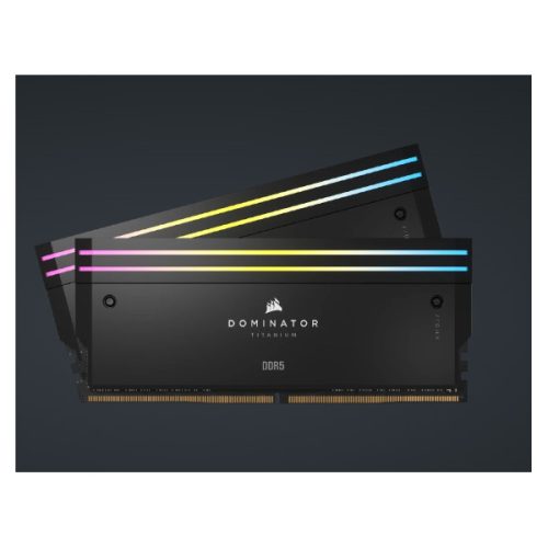 CORSAIR Memória DOMINATOR TITANIUM RGB DDR5 32GB 4800MHz CL32, INTEL (Kit of 2), fekete