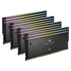   CORSAIR Memória DOMINATOR TITANIUM RGB DDR5 96GB 6400MHz CL32, INTEL (Kit of 4), fekete