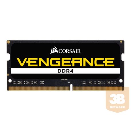 CORSAIR VENGEANCE DDR4 16GB 1x16GB 3200MHz SODIMM Unbuffered 22-22-22-53 Black PCB 1.2V