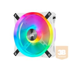   CORSAIR iCUE QL120 RGB 120mm White Triple Fan Kit with Lighting Node CORE