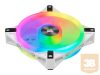 CORSAIR iCUE QL120 RGB 120mm White Triple Fan Kit with Lighting Node CORE