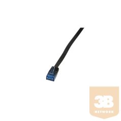   KAB LogiLink CP0135B Cat5e U/UTP/Telefon lapos patch kábel - Fekete - 2m