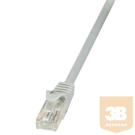 LOGILINK patch kábel, CAT 5e UTP, 0,25m, szürke