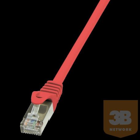 LOGILINK patch kábel, Cat.5e F/UTP 0,25m piros